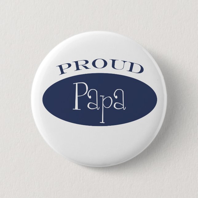 Badge Rond 5 Cm papa fier (Devant)