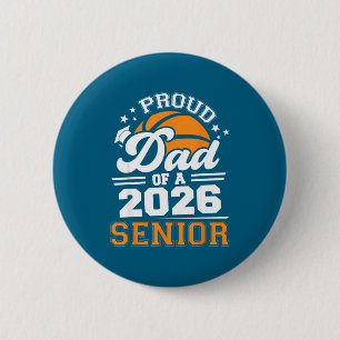 Badge Rond 5 Cm Papa fier 2026 Création basket-ball senior