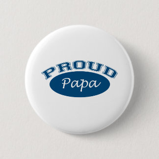 Badge Rond 5 Cm Papa fier (bleu)