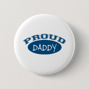 Badge Rond 5 Cm Papa fier (bleu)