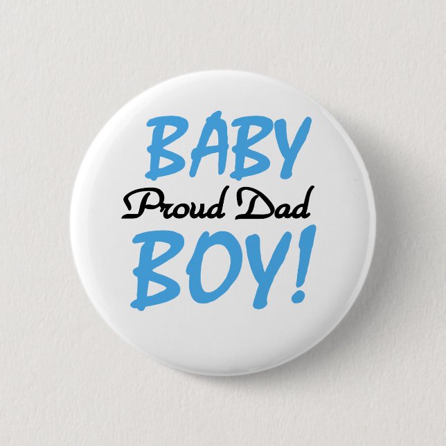 Badge Rond 5 Cm Papa fier de bébé (Devant)