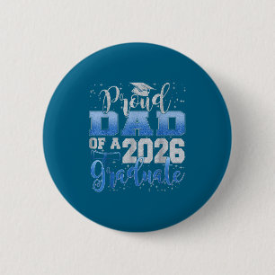 Badge Rond 5 Cm Papa fier Senior 2026 Œuvre d'art de la promotion