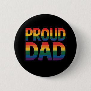 Badge Rond 5 Cm Papa fière famille LGBTQ Fierté gay allié Arc-en-c