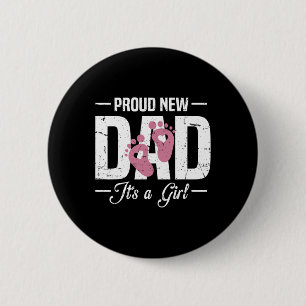 Badge Rond 5 Cm Papa fière nouveau Daddy C'est pour être père pour