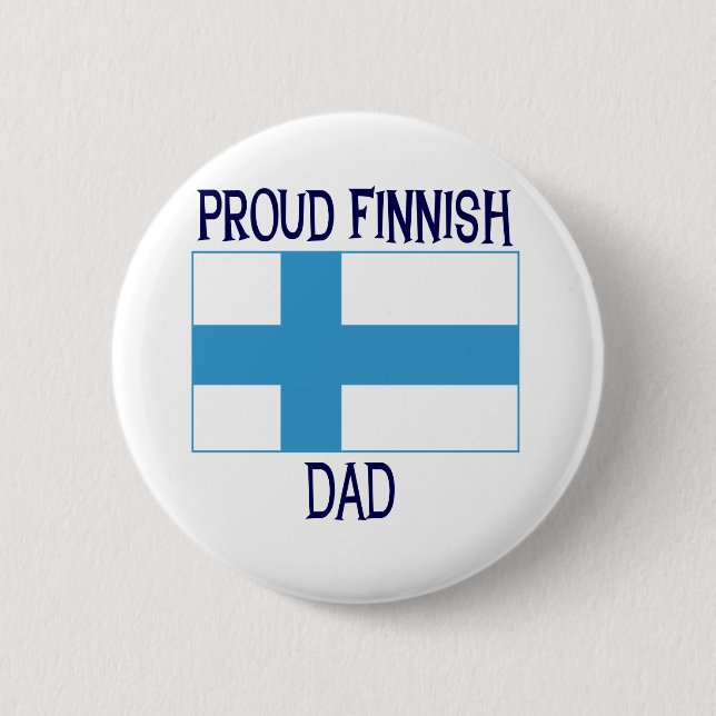 Badge Rond 5 Cm Papa finlandais fier (Devant)
