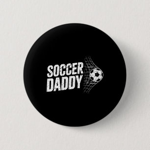 Badge Rond 5 Cm Papa foot Ll Et Sport Net Pères Footll Graphique
