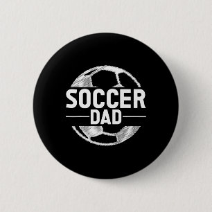 Badge Rond 5 Cm Papa footballeur _2