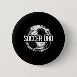Badge Rond 5 Cm Papa Footballeur Famille Équipe Correspondante Jou