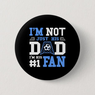 Badge Rond 5 Cm Papa footballeur numéro 1 fan - Papa foot