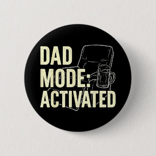 Badge Rond 5 Cm Papa Fumeur Barbecue Pitmaster Drôle Fête de Grill