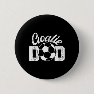 Badge Rond 5 Cm Papa Gardien de Foot Papa Fier D'un Gardien de But