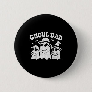 Badge Rond 5 Cm Papa Goule Vintage Papa Fantôme Drôle Halloween