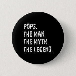 Badge Rond 5 Cm Papa L'Homme Le Mythe La Légende Cadeau Fête Des P
