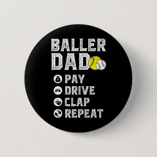 Badge Rond 5 Cm Papa Ller Paye Conduire Claquer Répéter Vendre Dou