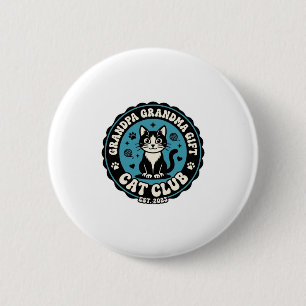 Badge Rond 5 Cm Papa Maman Chat Cadeau Amoureux d'Animaux de Compa