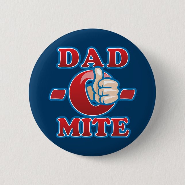 Badge Rond 5 Cm Papa-O-Acarides (Devant)