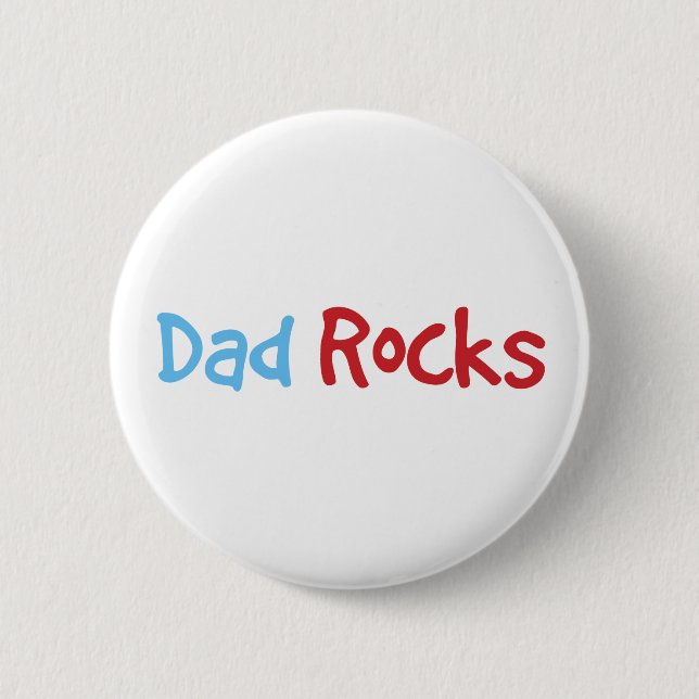 Badge Rond 5 Cm Papa Rocks (Devant)