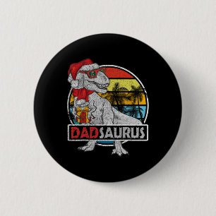 Badge Rond 5 Cm Papa Saurus T Rex Dinosaure Famille Égale Noël Chr
