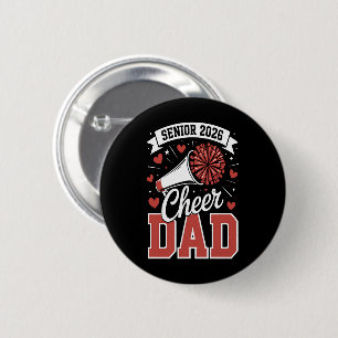 Badge Rond 5 Cm Papa Senior de Cheer fier 2026