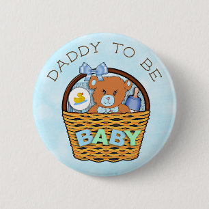 Badge Rond 5 Cm Papa sera Baby shower Bouton