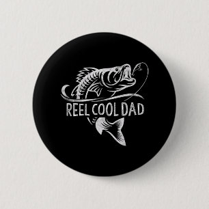 Badge Rond 5 Cm Papa super cool Cadeaux de pêche pour papa Fête de