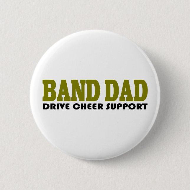Badge Rond 5 Cm Papa Suppport de fanfare (Devant)