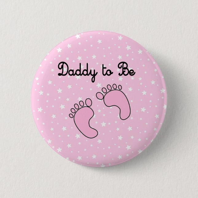 Badge Rond 5 Cm Papa to Be (Fille) (Devant)