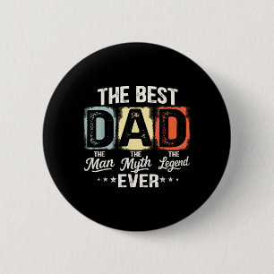 Badge Rond 5 Cm Papa toujours vintage rétro bloc graphique Fête de