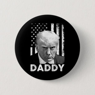 Badge Rond 5 Cm Papa Trump 2025 Président Supporters Hommes Et Fem