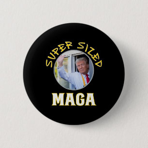 Badge Rond 5 Cm Papa Trump Vance fait des frites
