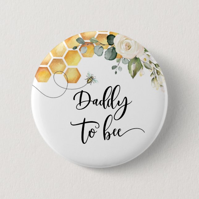 Badge Rond 5 Cm Papa va être (Devant)