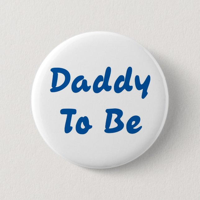 Badge Rond 5 Cm Papa va être (Devant)