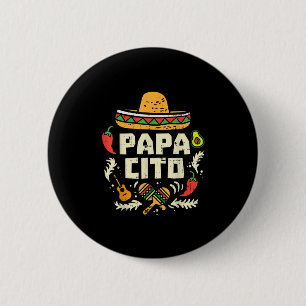 Badge Rond 5 Cm Papacito Famille Cinco De Mayo Matchin Couple Mexi