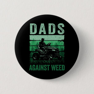 Badge Rond 5 Cm Papas contre l'herbe drôle de jardinage Tonte de p