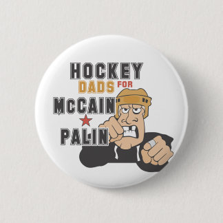 Badge Rond 5 Cm Papas d'hockey pour des boutons de McCain Palin