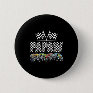 Badge Rond 5 Cm Papaw Monster Truck Rétro Anniversaire Famille Mat