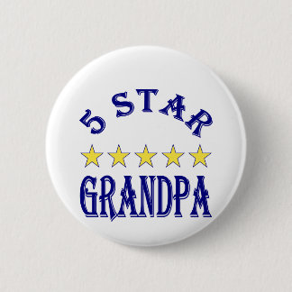 Badge Rond 5 Cm Papi cinq étoiles