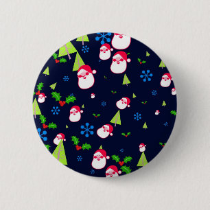 Badge Rond 5 Cm Papier peint de Noël