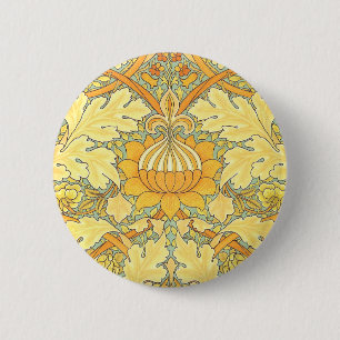 Badge Rond 5 Cm Papier peint de William Morris pour la place de St