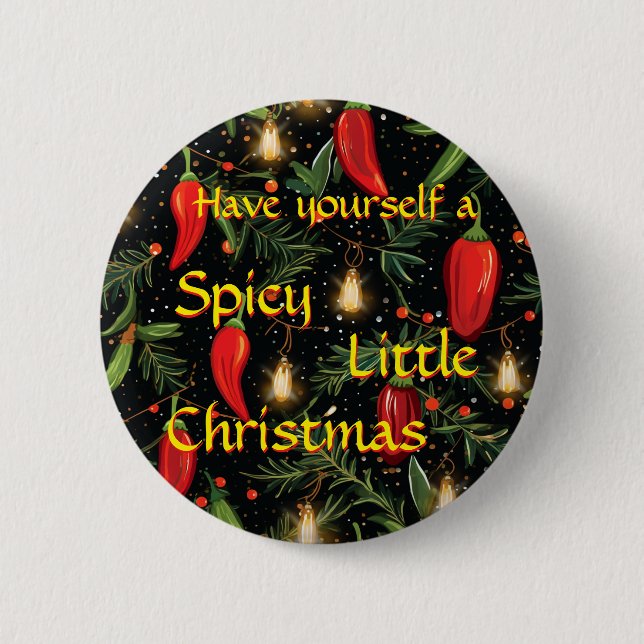 Badge Rond 5 Cm Papiers de Noël (Devant)