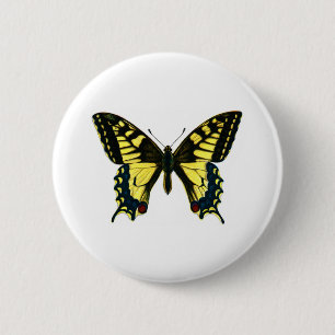 Badge Rond 5 Cm Papilio machaon