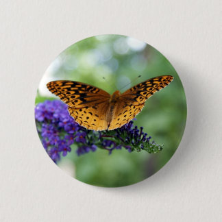 Badge Rond 5 Cm Papillon
