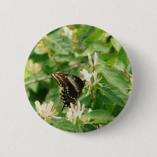 Badge Rond 5 Cm Papillon