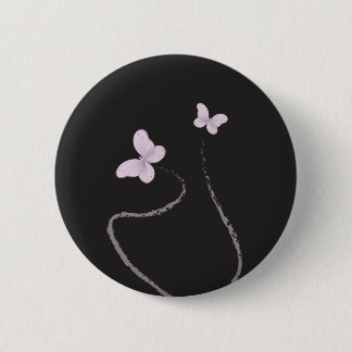 Badge Rond 5 Cm papillon