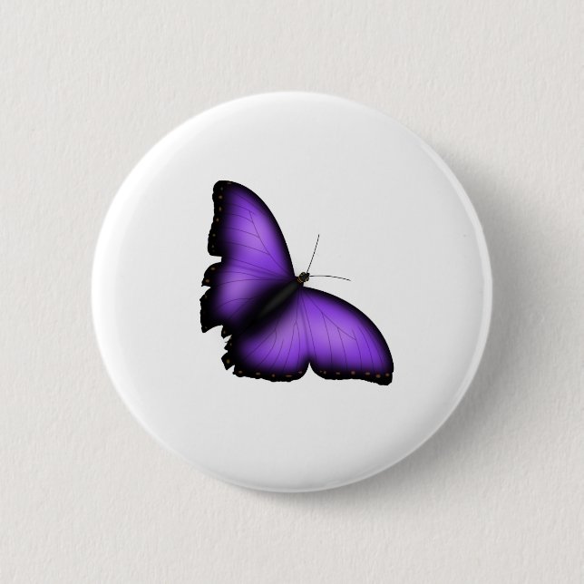 Badge Rond 5 Cm Papillon (Devant)