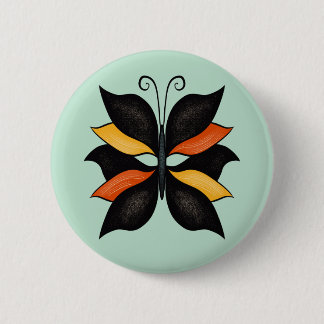 Badge Rond 5 Cm Papillon Abstrait Beau insecte
