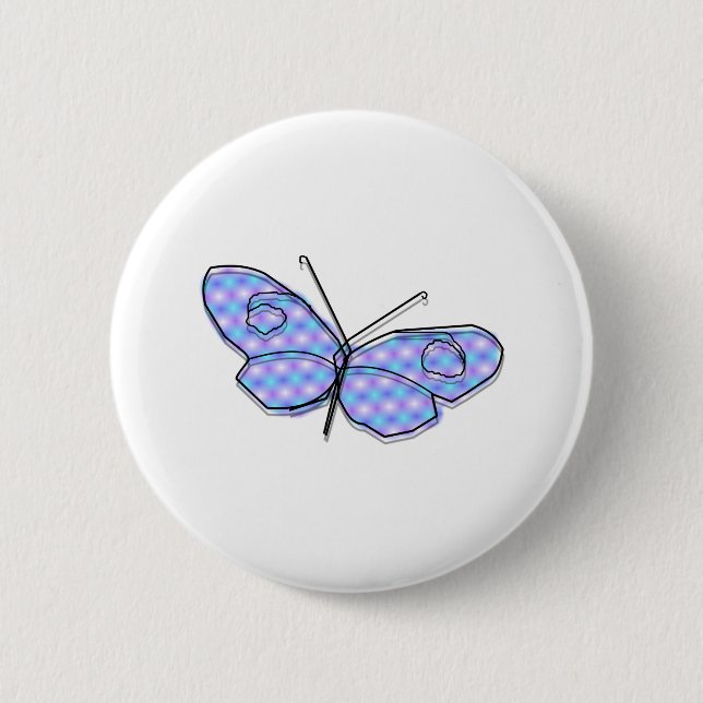 Badge Rond 5 Cm Papillon cosmique (Devant)