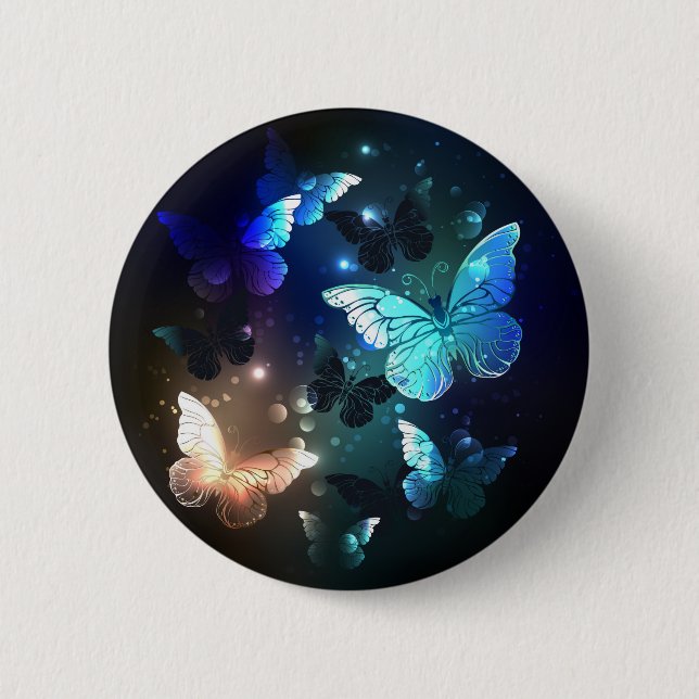 Badge Rond 5 Cm Papillon de nuit (Devant)