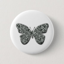 Papillon élégant noir et blanc
