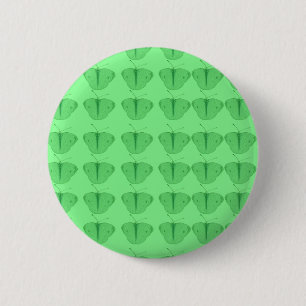 Badge Rond 5 Cm Papillon en vert